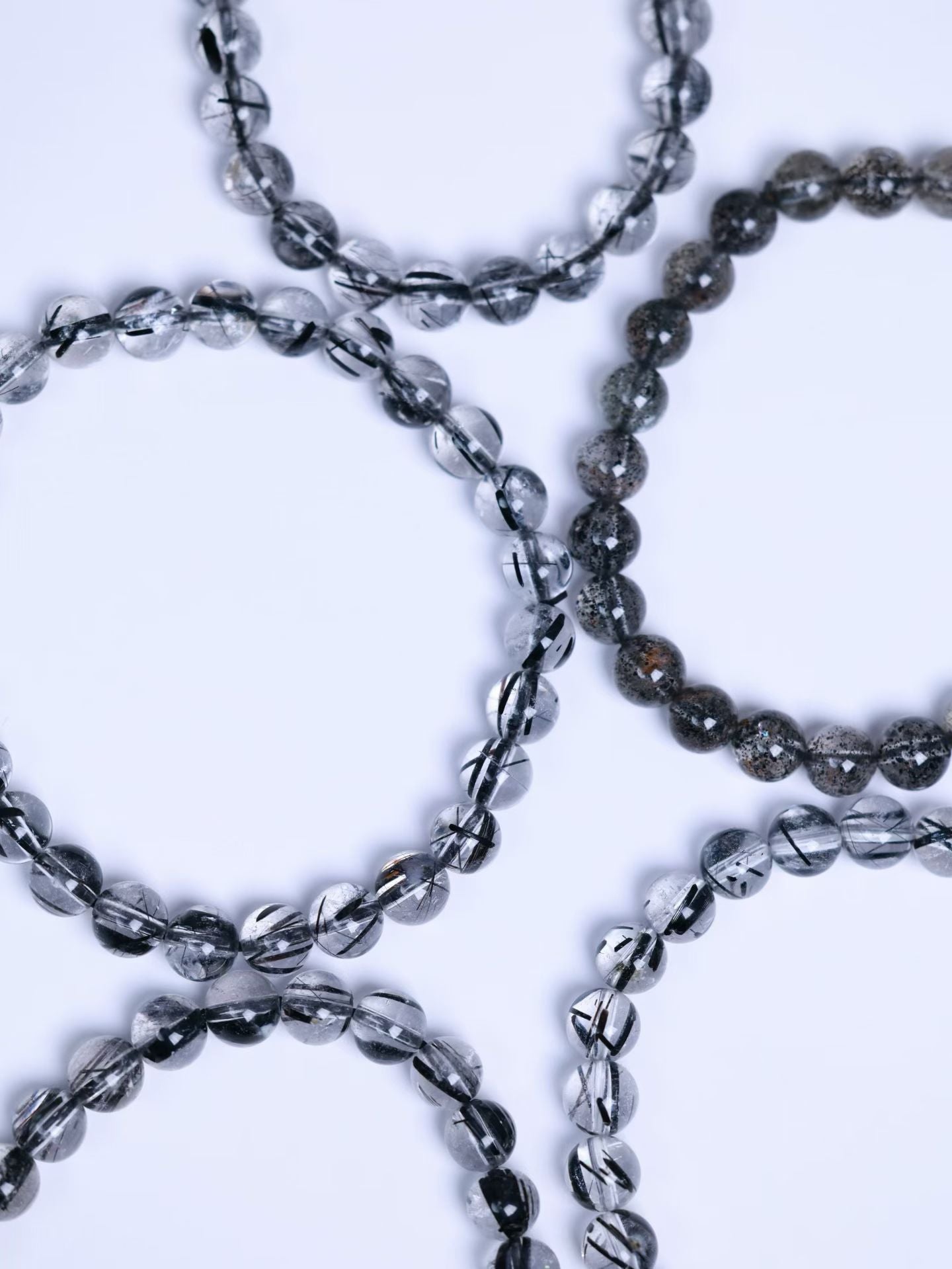 Black Strawberry Quartz Bracelet-黑草莓