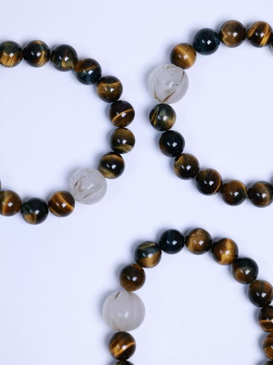 Tiger‘s Eye & Old Melon Beads Bracelet-虎眼石&老瓜珠