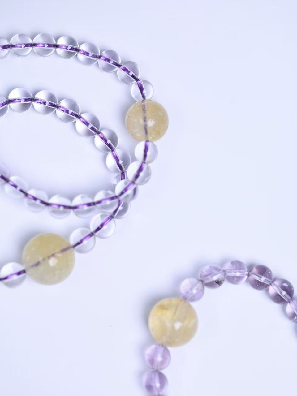 Bolivian Amethyst & Citrine Bracelet-紫水晶&黃水晶