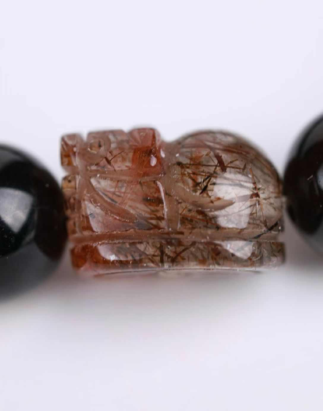 Tiger Eye Stone & Super Seven Pixiu Bracelet-虎眼石+貔貅