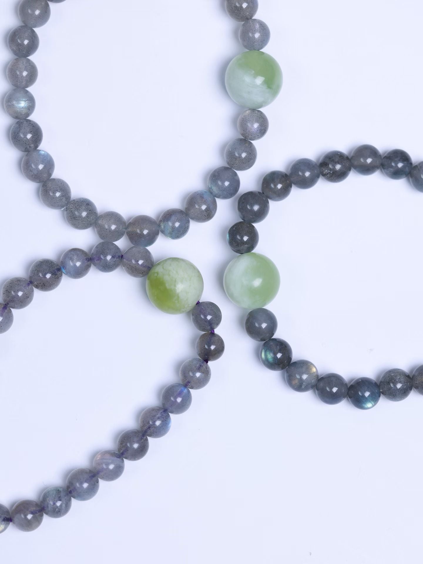 Labradorite & Nephrite Bracelet-拉長石