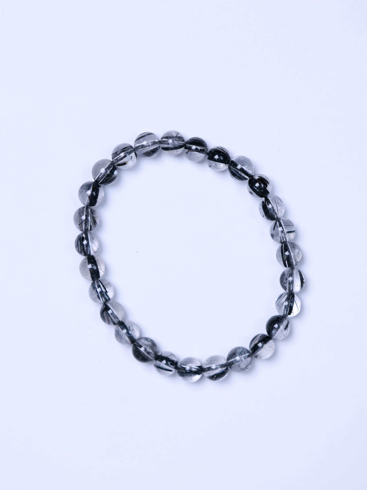 Black Rutilated Quartz Bracelet-黑發晶