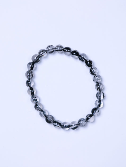 Black Rutilated Quartz Bracelet-黑發晶