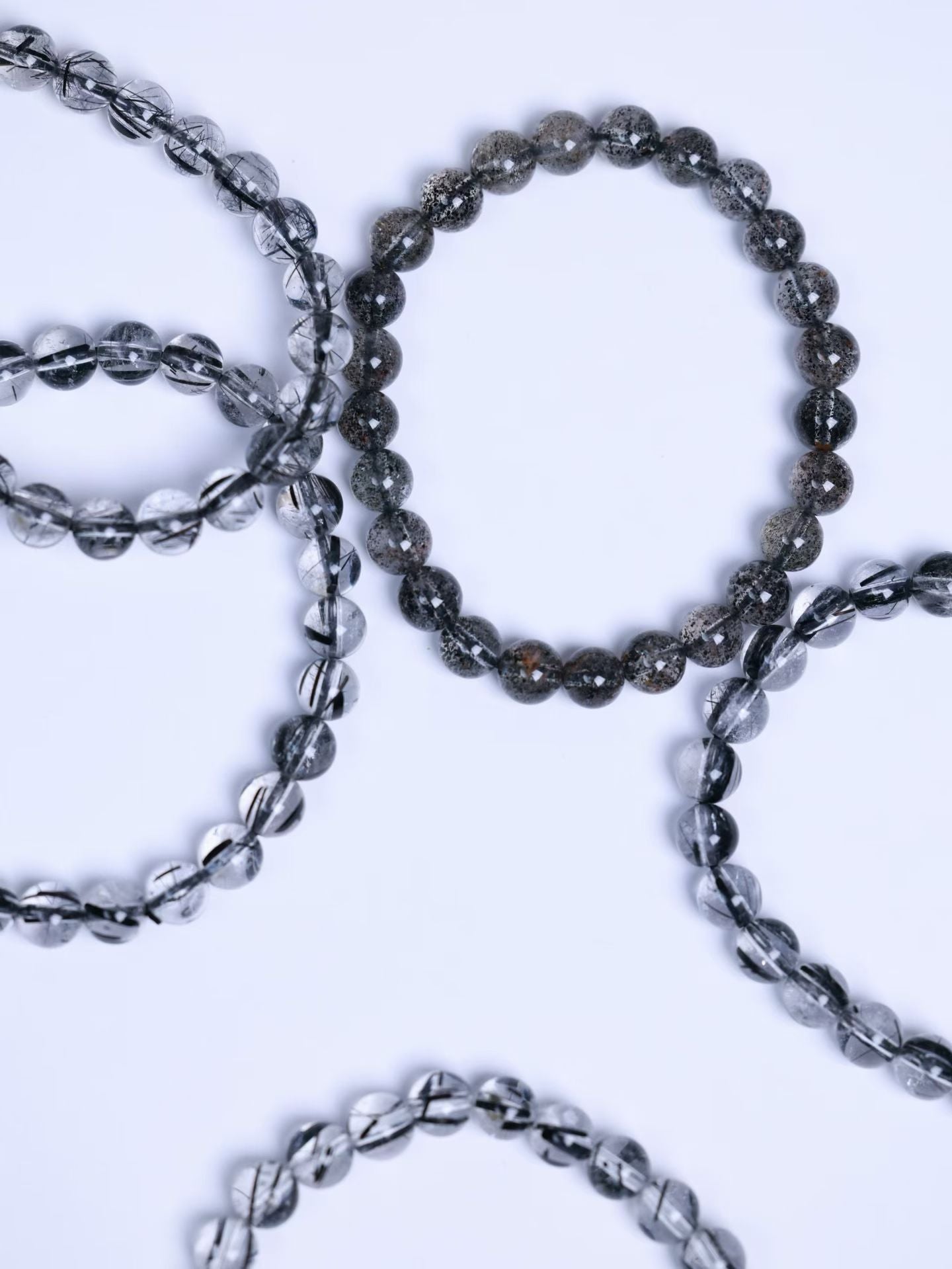 Black Rutilated Quartz Bracelet-黑發晶