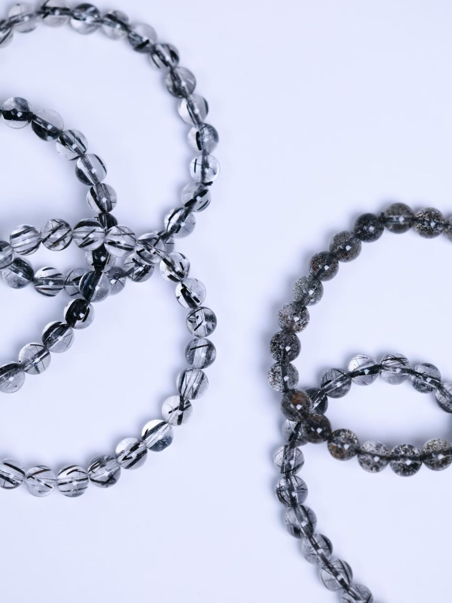 Black Rutilated Quartz Bracelet-黑發晶