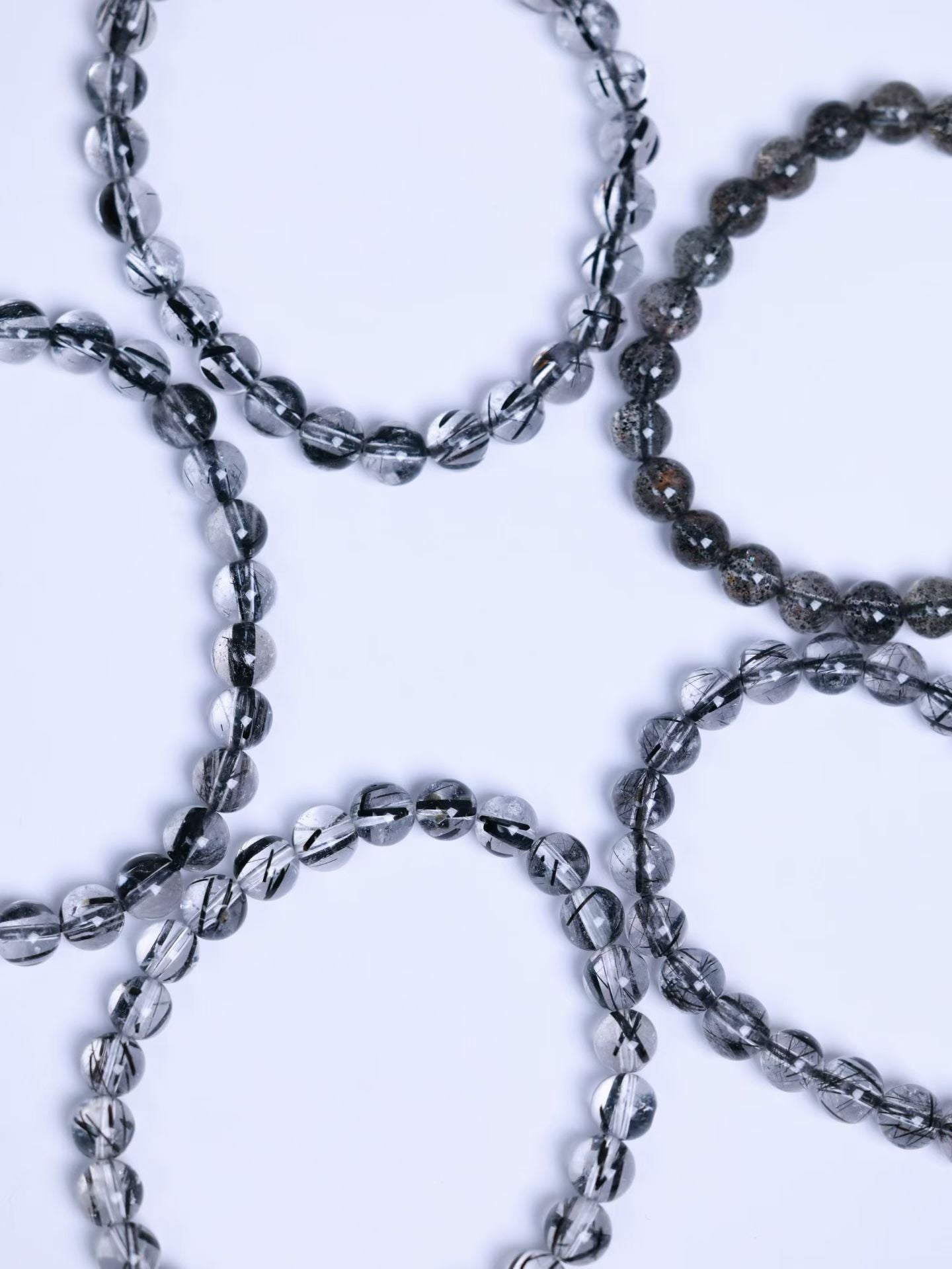 Black Rutilated Quartz Bracelet-黑發晶