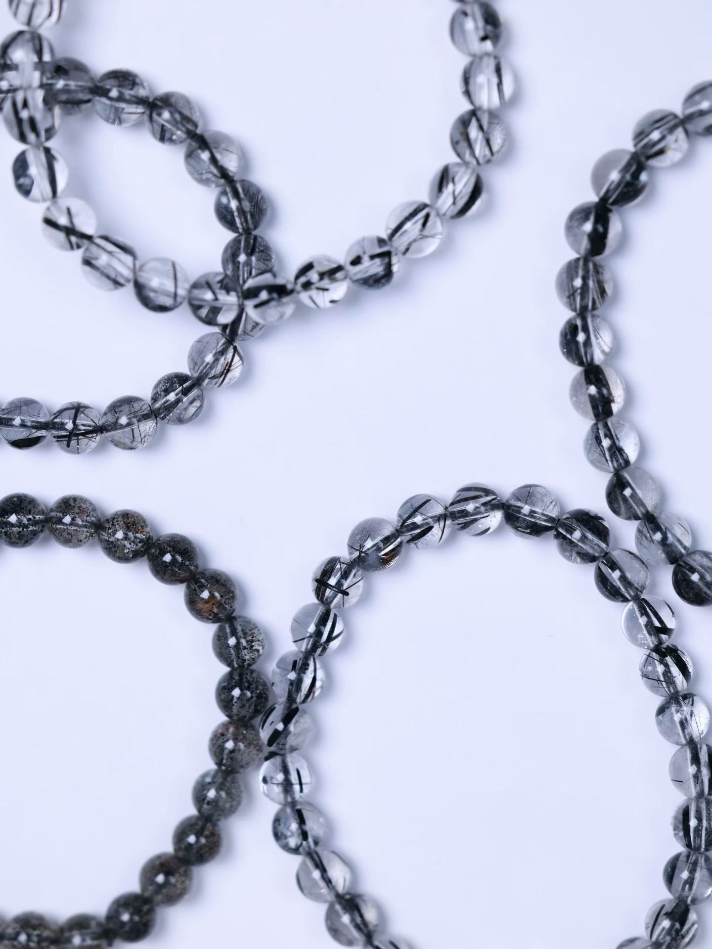 Black Strawberry Quartz Bracelet-黑草莓