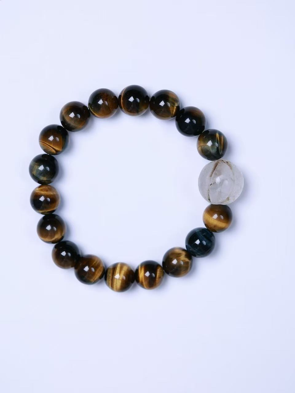Tiger‘s Eye & Old Melon Beads Bracelet-虎眼石&老瓜珠