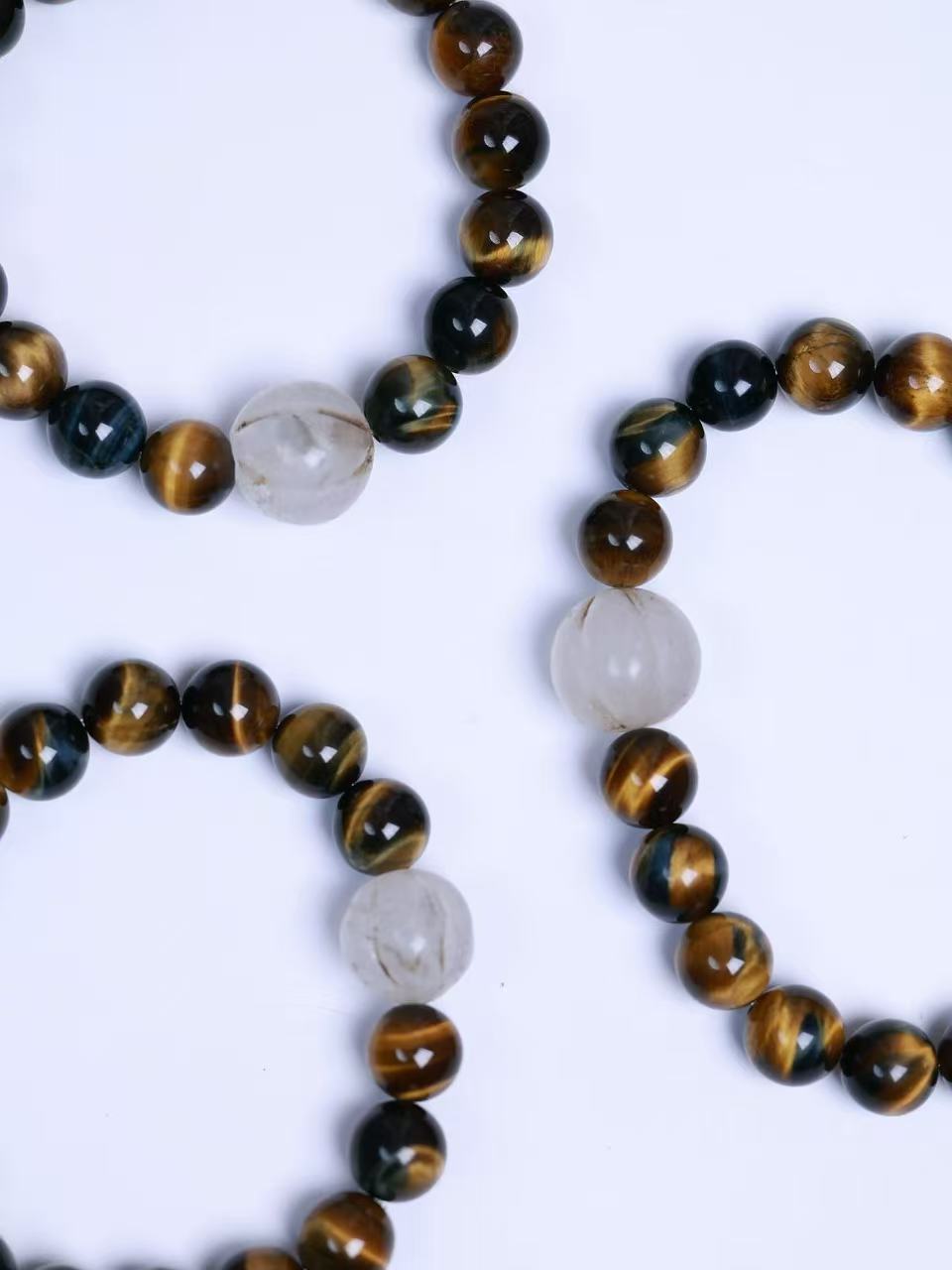 Tiger‘s Eye & Old Melon Beads Bracelet-虎眼石&老瓜珠