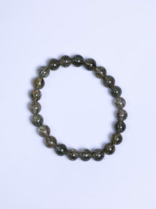 Green Rutilated Quartz Bracelet-綠髮晶