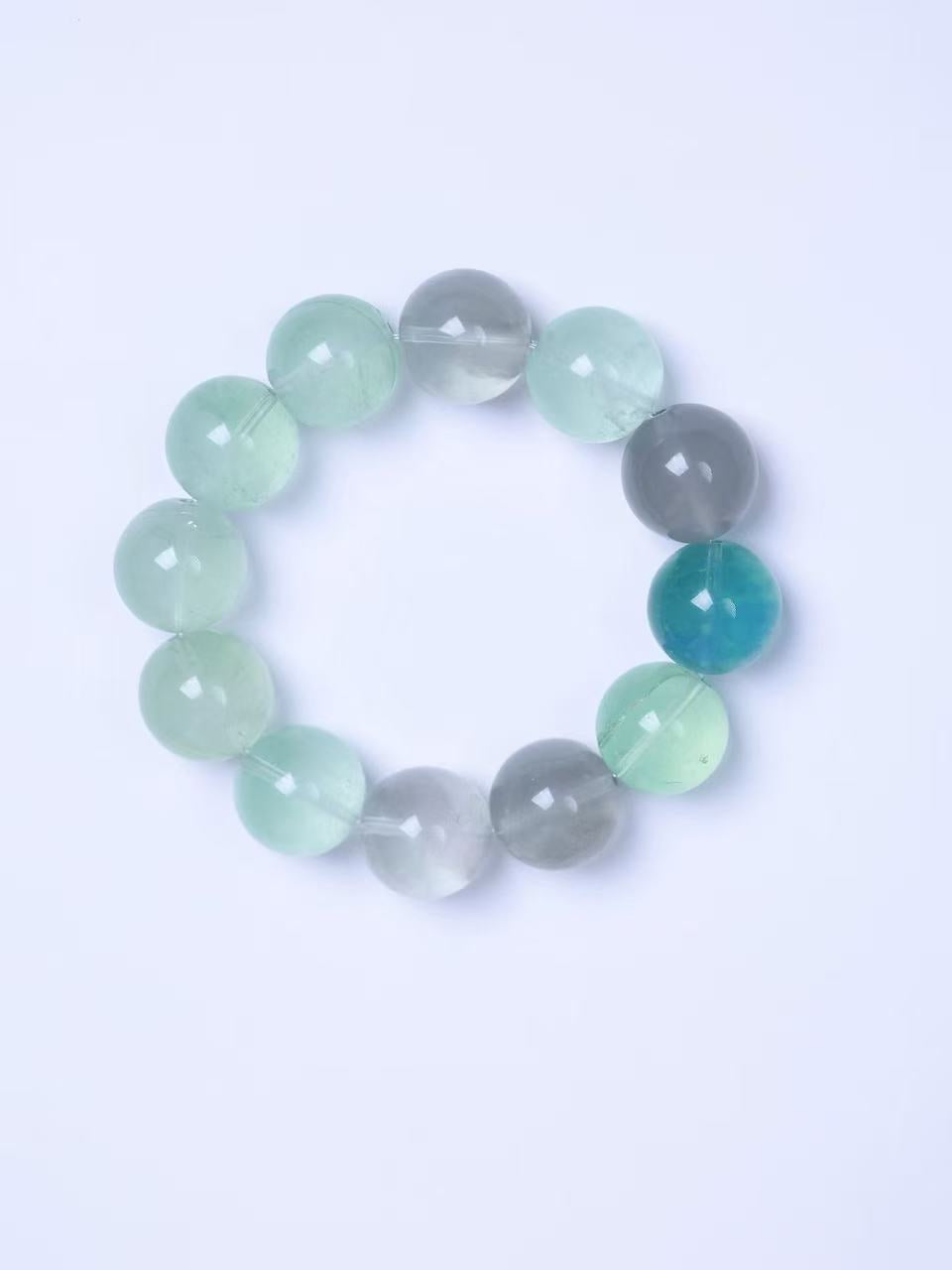 Green Fluorite  Bracelet-綠瑩石