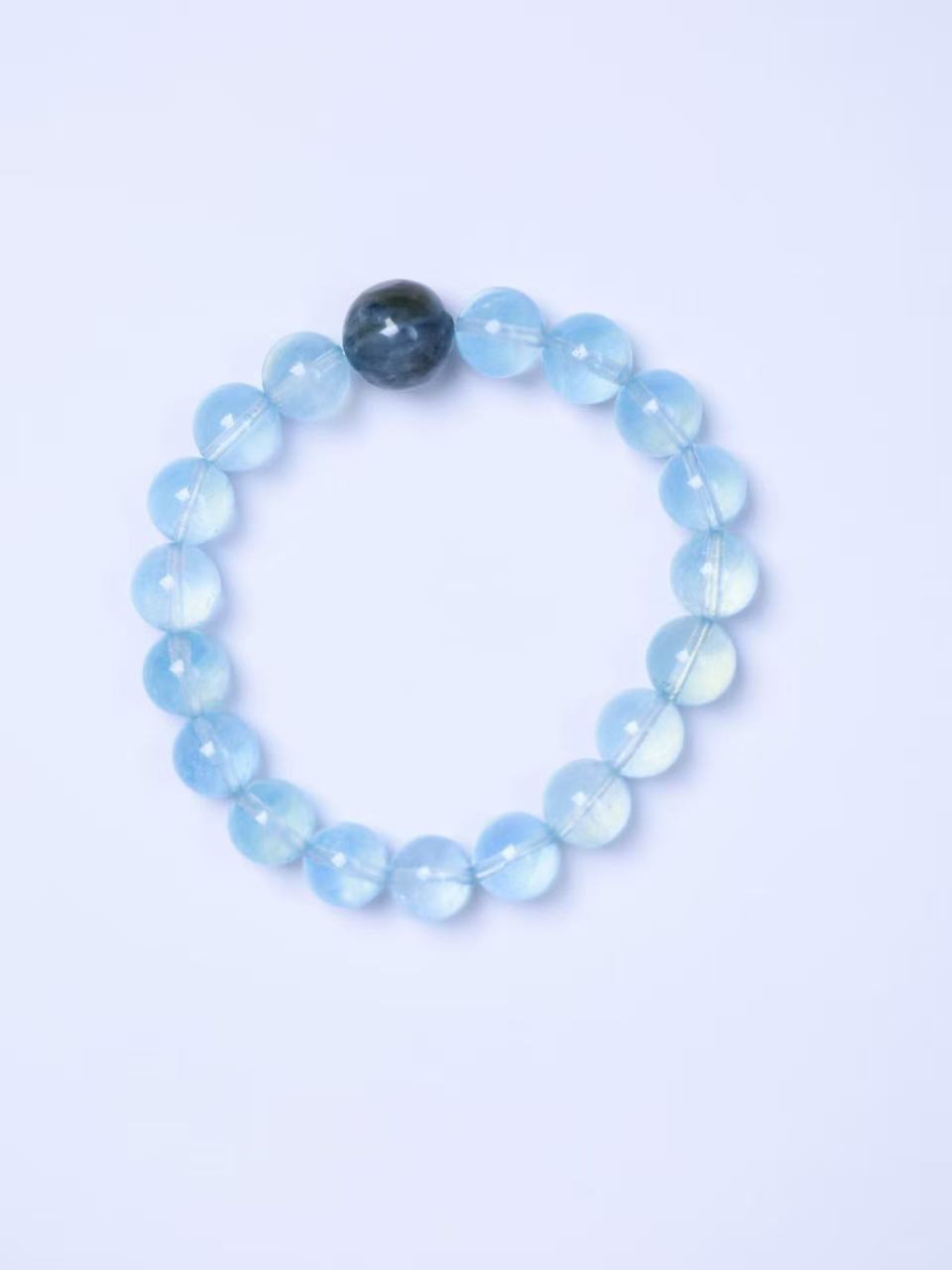 Aquamarine &Kyanite  Bracelet-海藍寶&藍晶石