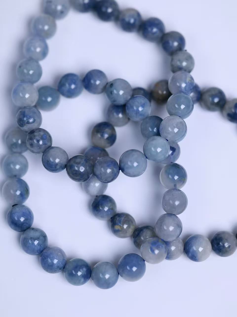 Blue-veined Stone Bracelet-藍線石