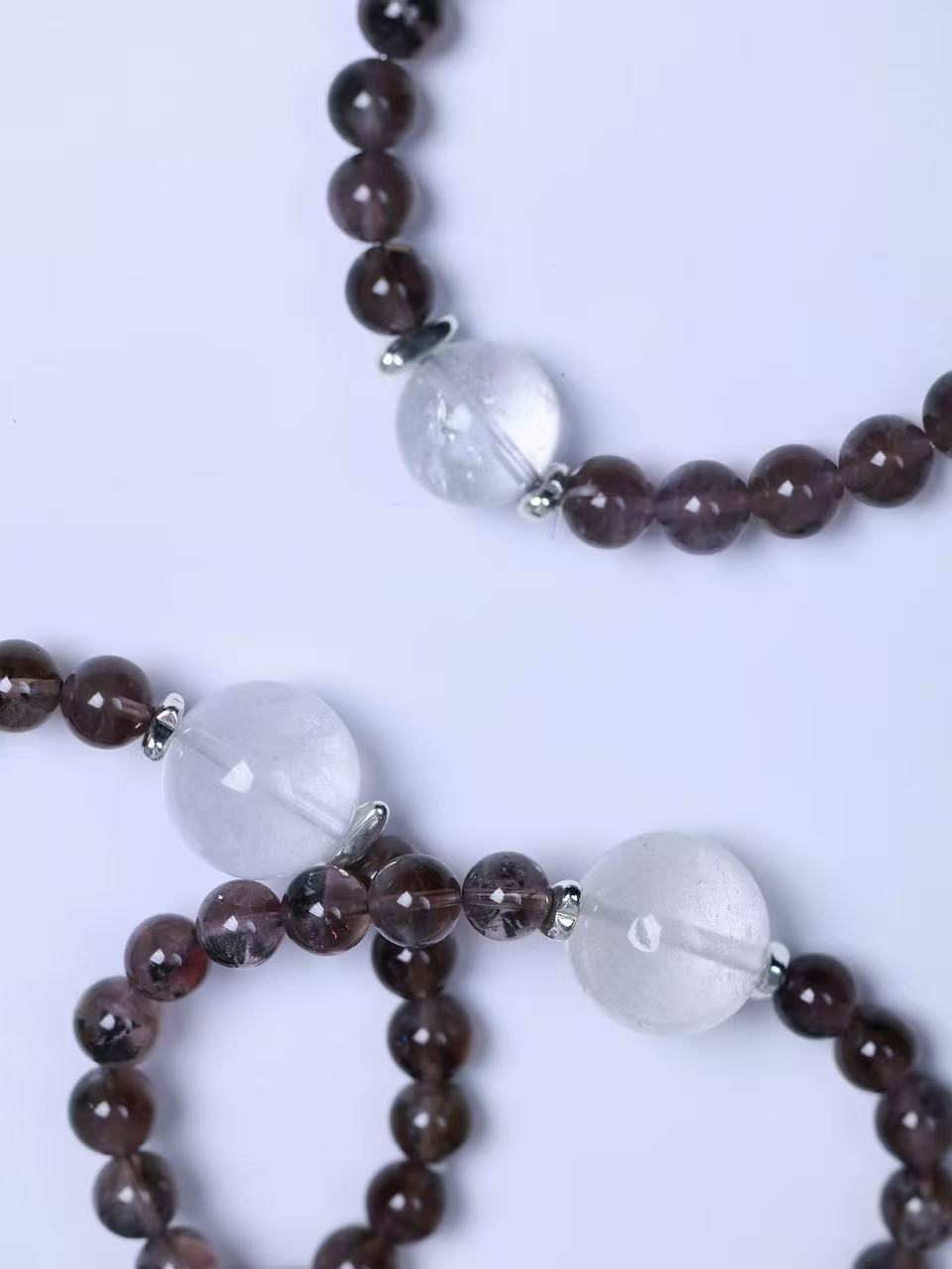 White Azeztulite & Auralite 23  Bracelet-白阿赛&極光23