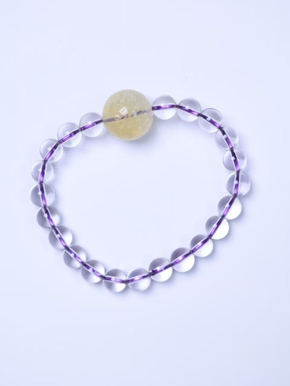 Bolivian Amethyst & Citrine Bracelet-紫水晶&黃水晶