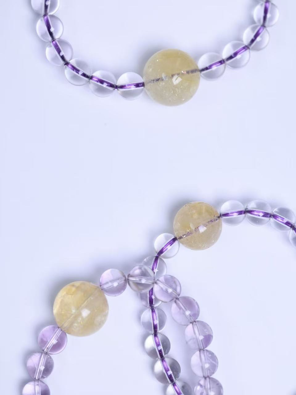 Bolivian Amethyst & Citrine Bracelet-紫水晶&黃水晶