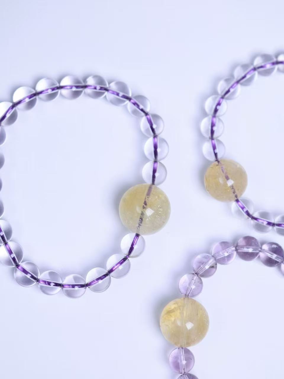 Bolivian Amethyst & Citrine Bracelet-紫水晶&黃水晶