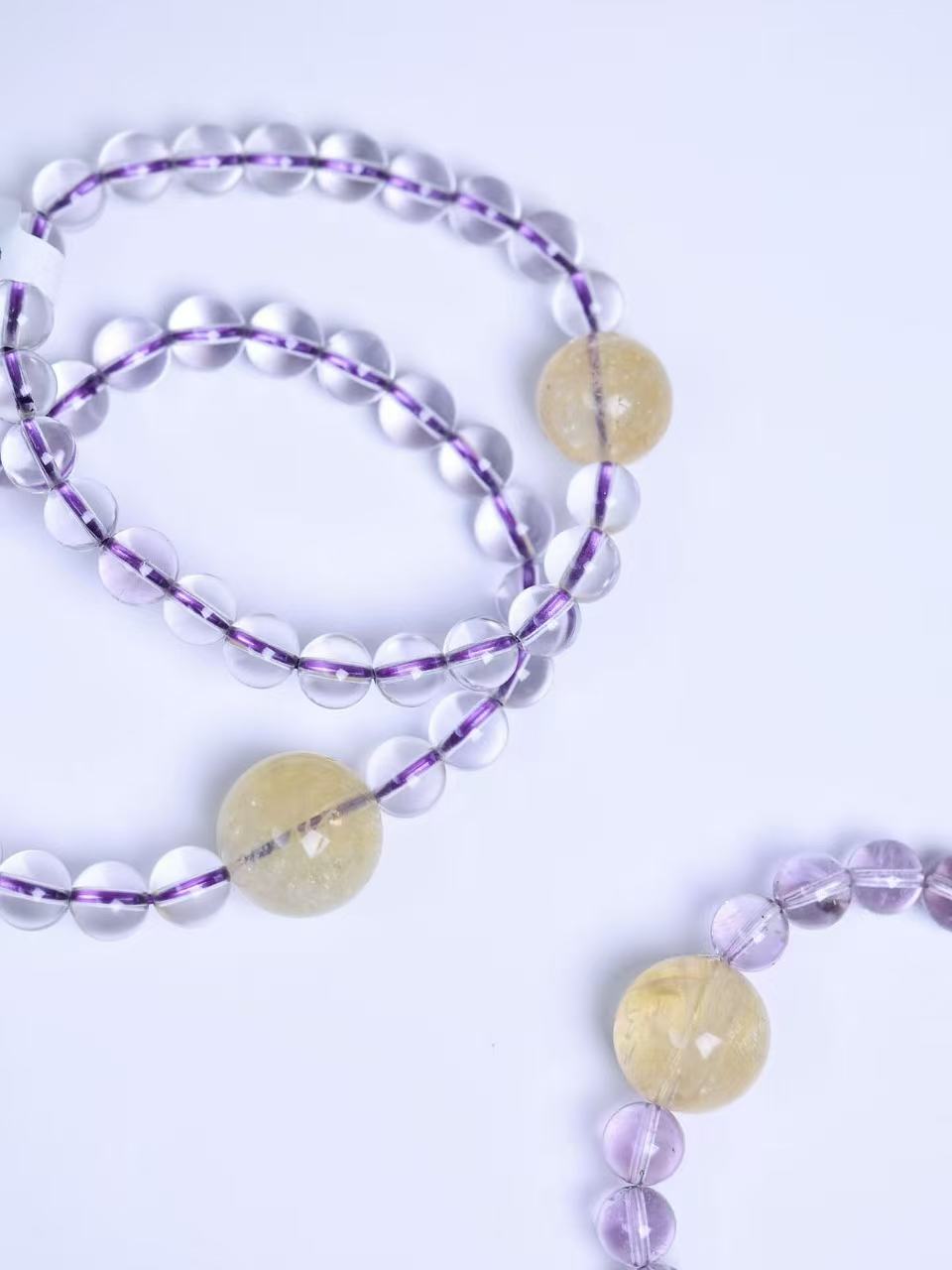 Bolivian Amethyst & Citrine Bracelet-紫水晶&黃水晶