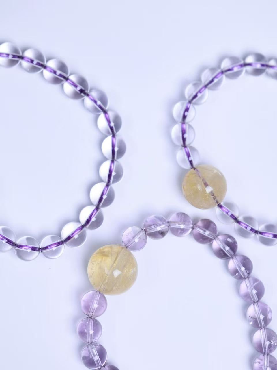 Bolivian Amethyst & Citrine Bracelet-紫水晶&黃水晶