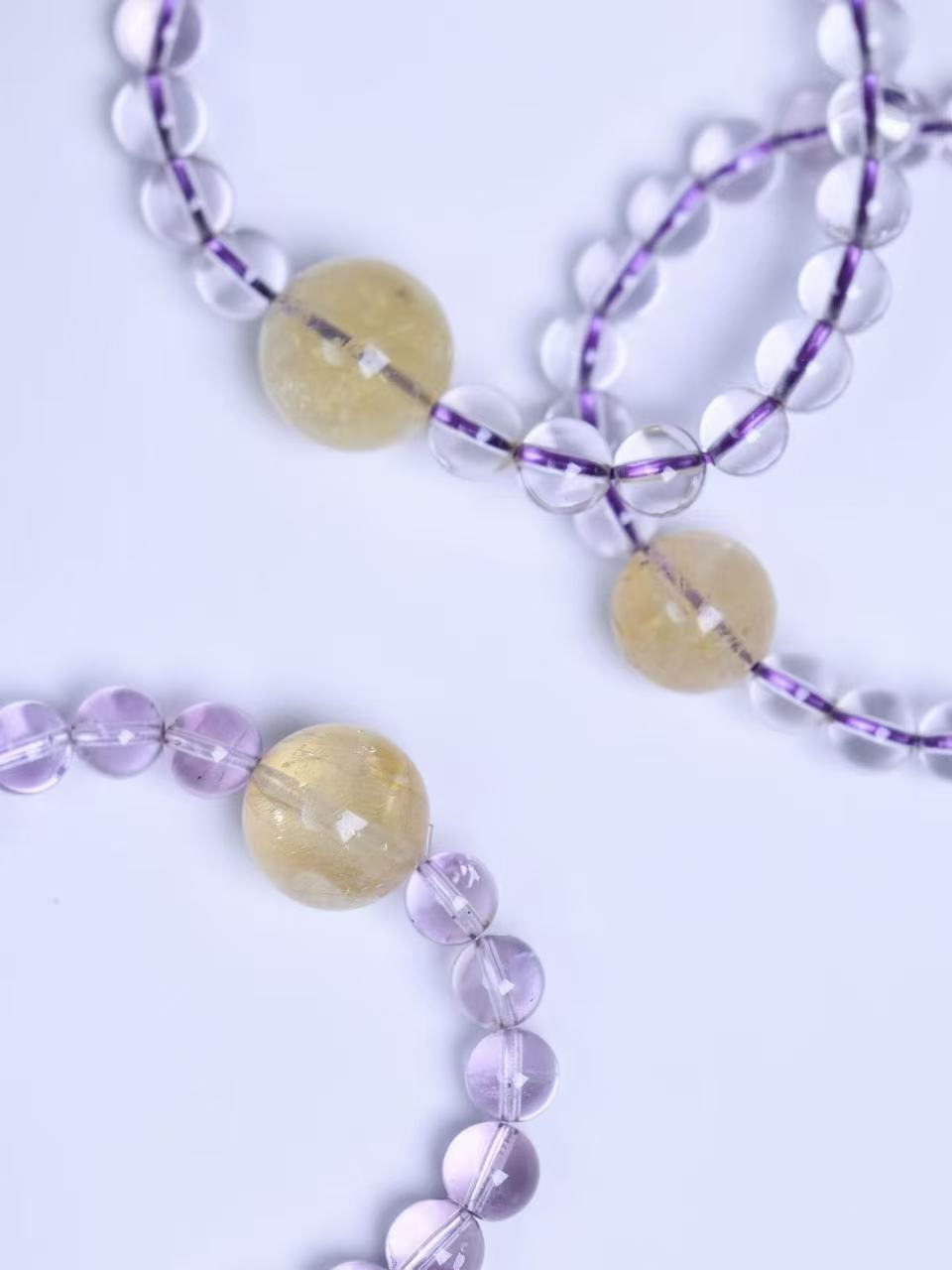 Bolivian Amethyst & Citrine Bracelet-紫水晶&黃水晶