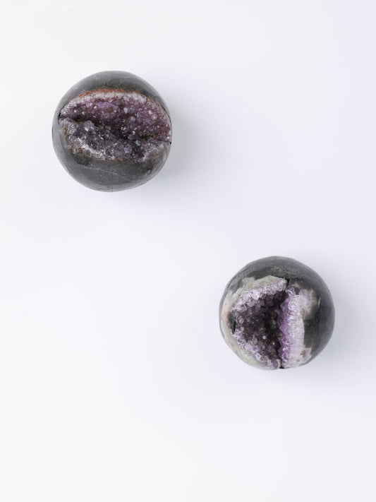 Purple Quartz "Laughing Buddha"-紫晶開口笑