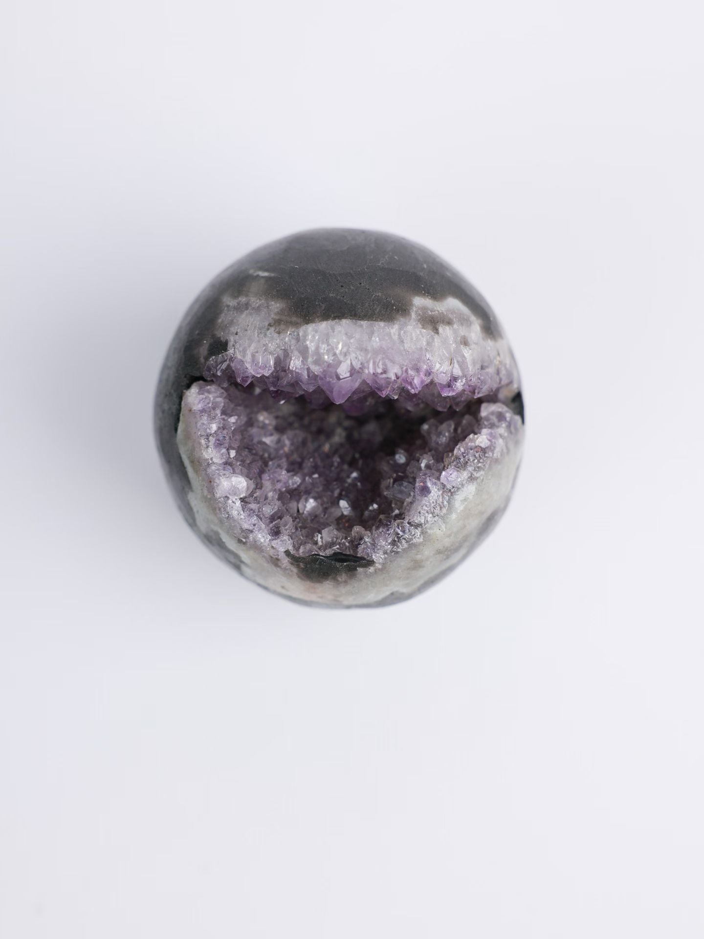 Purple Quartz "Laughing Buddha"-紫晶開口笑