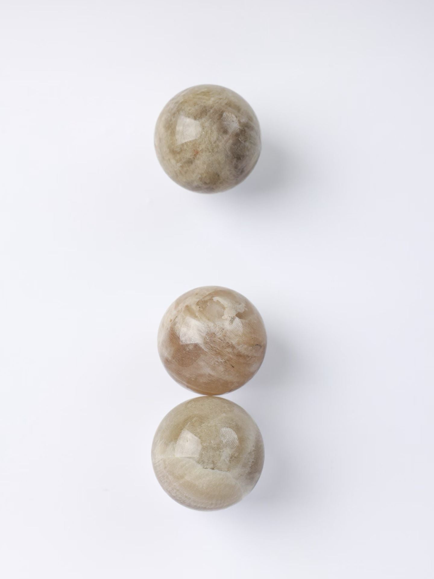 Orange Moonstone Sphere-橙月光球