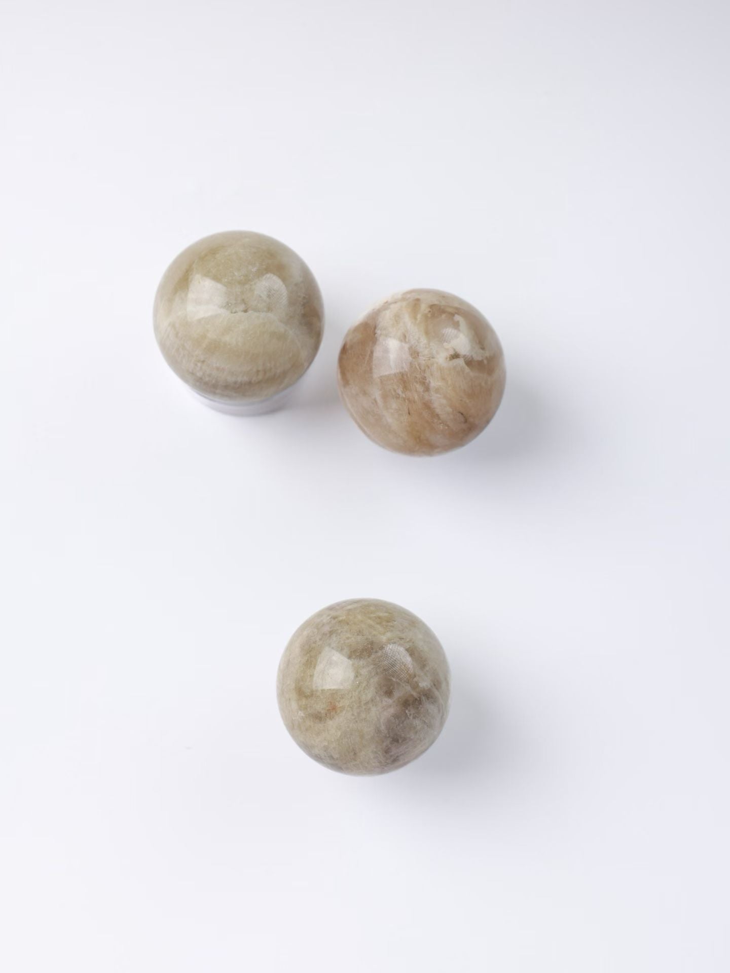 Orange Moonstone Sphere-橙月光球
