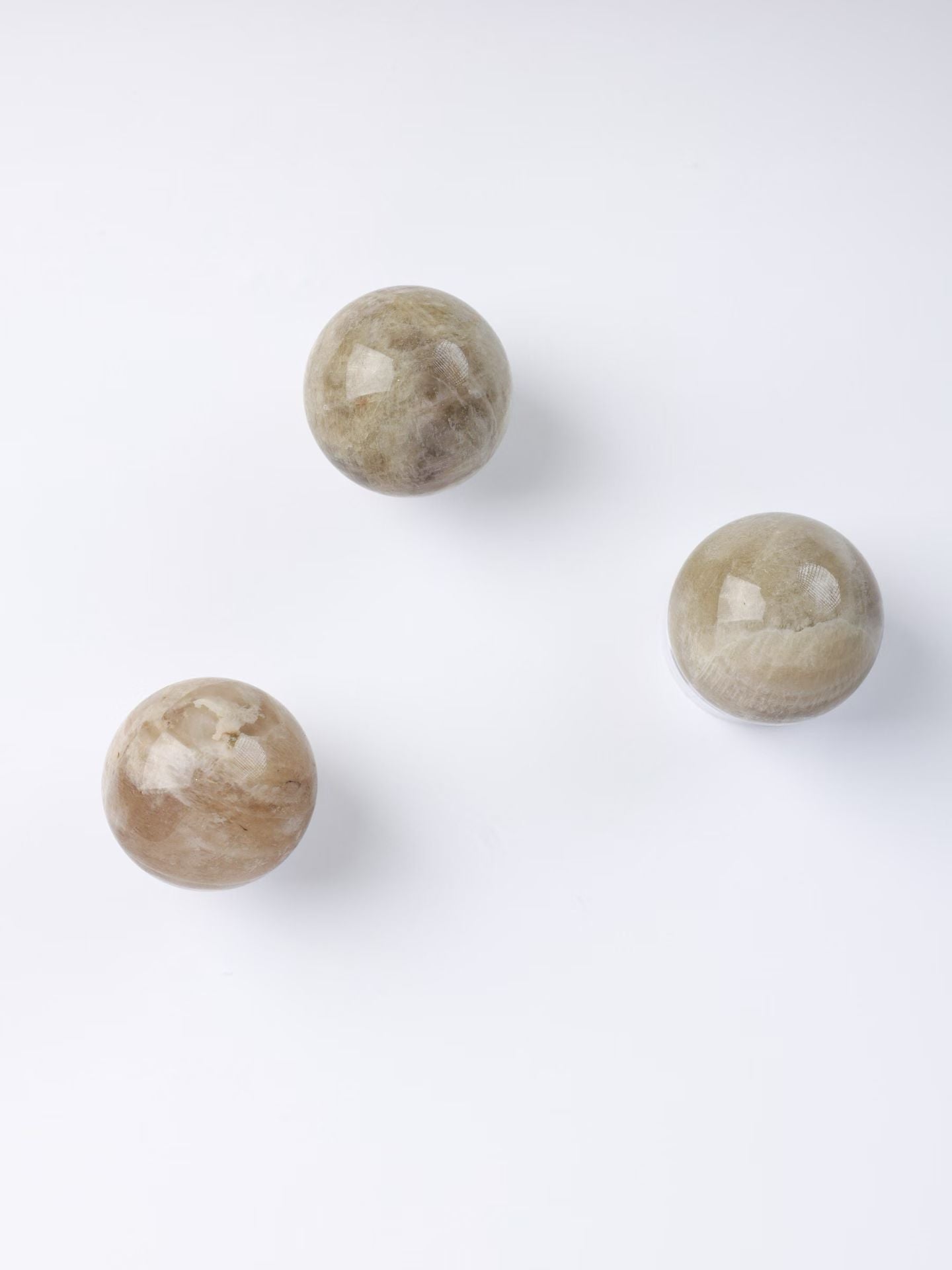 Orange Moonstone Sphere-橙月光球