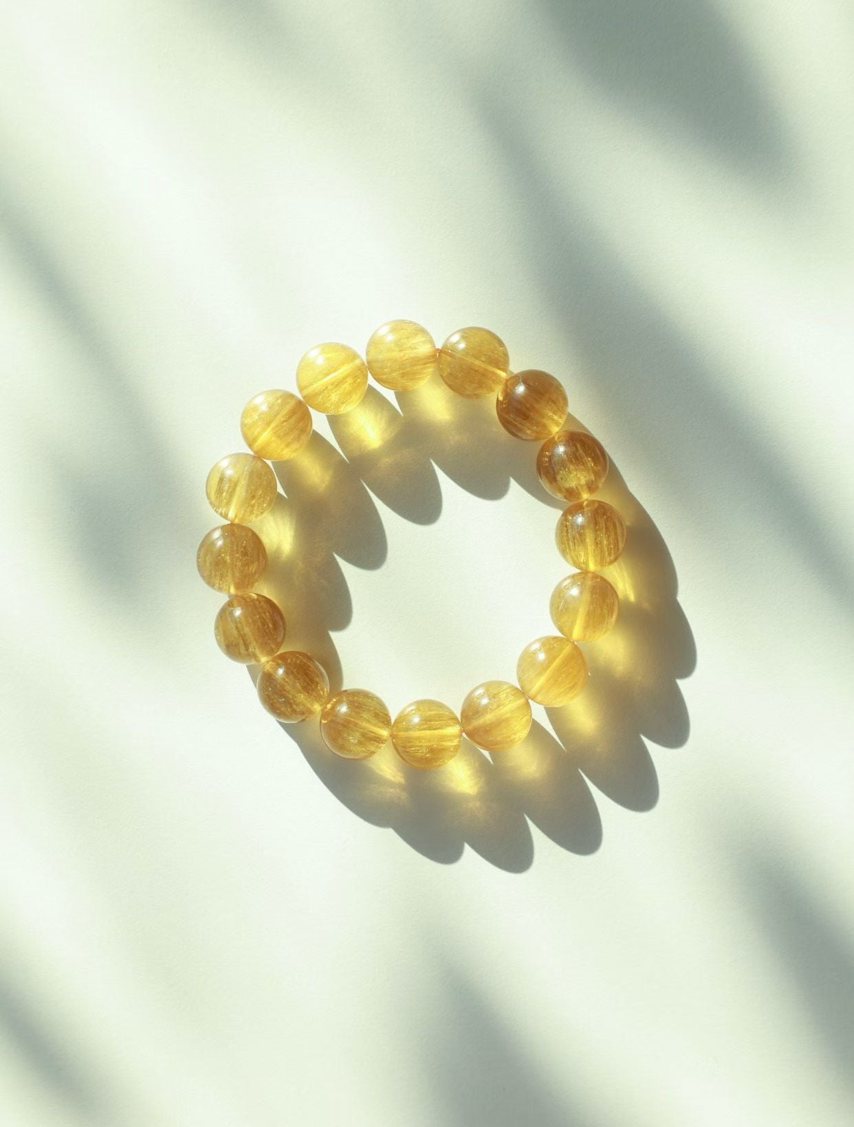 Gold Rutilated Fluorite Crystal -黃螢石
