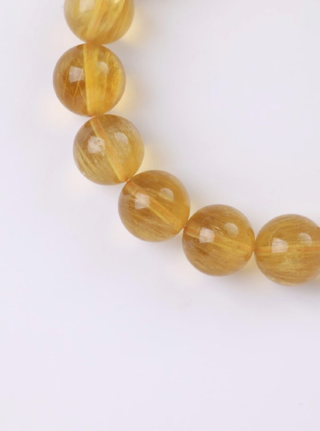 Gold Rutilated Fluorite Crystal -黃螢石