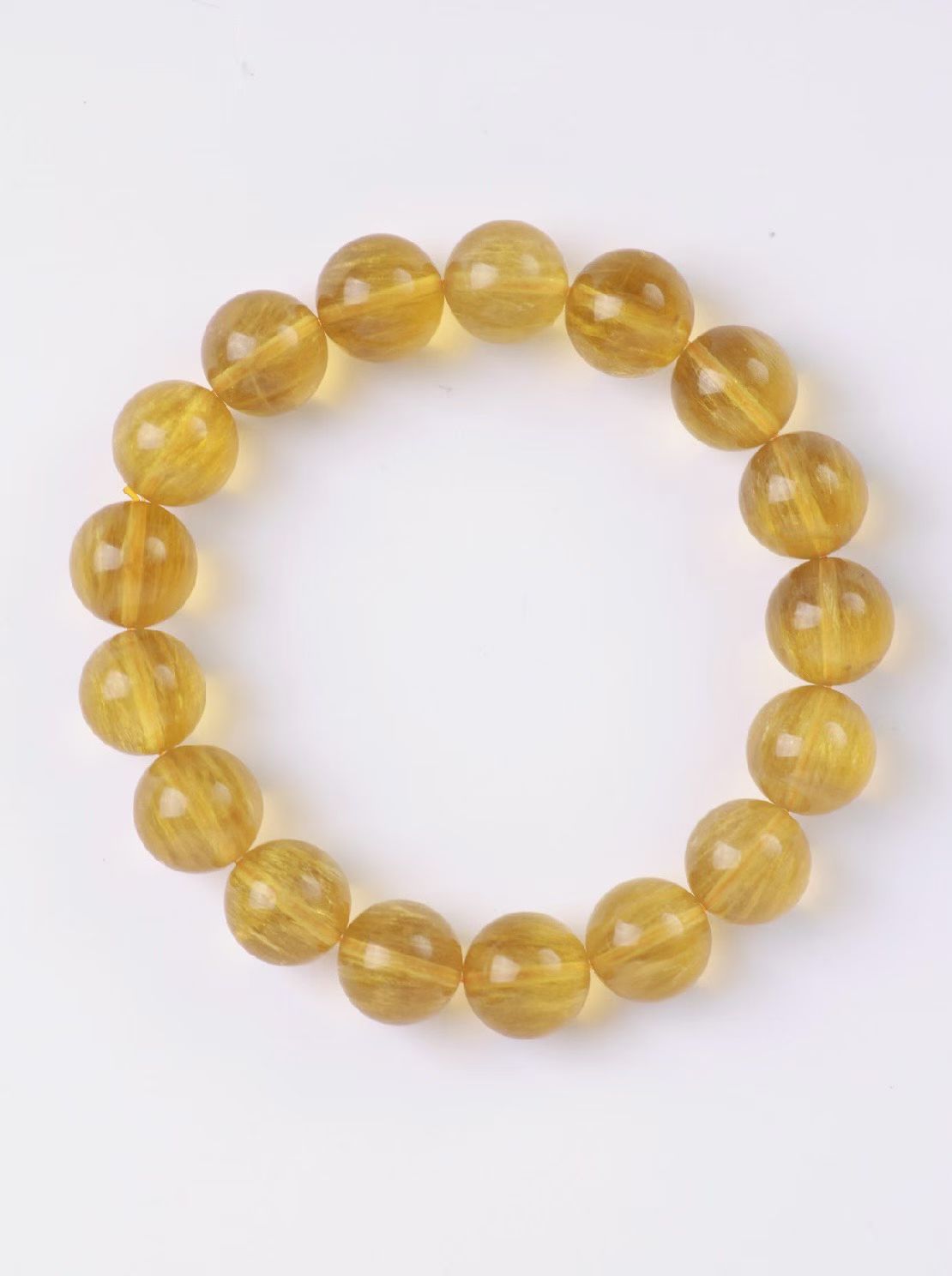 Gold Rutilated Fluorite Crystal -黃螢石