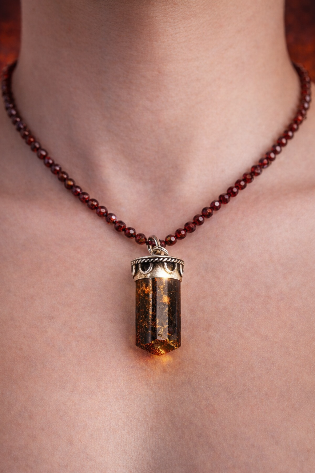 Golden Tourmaline &Garnet-黑碧玺+石榴石