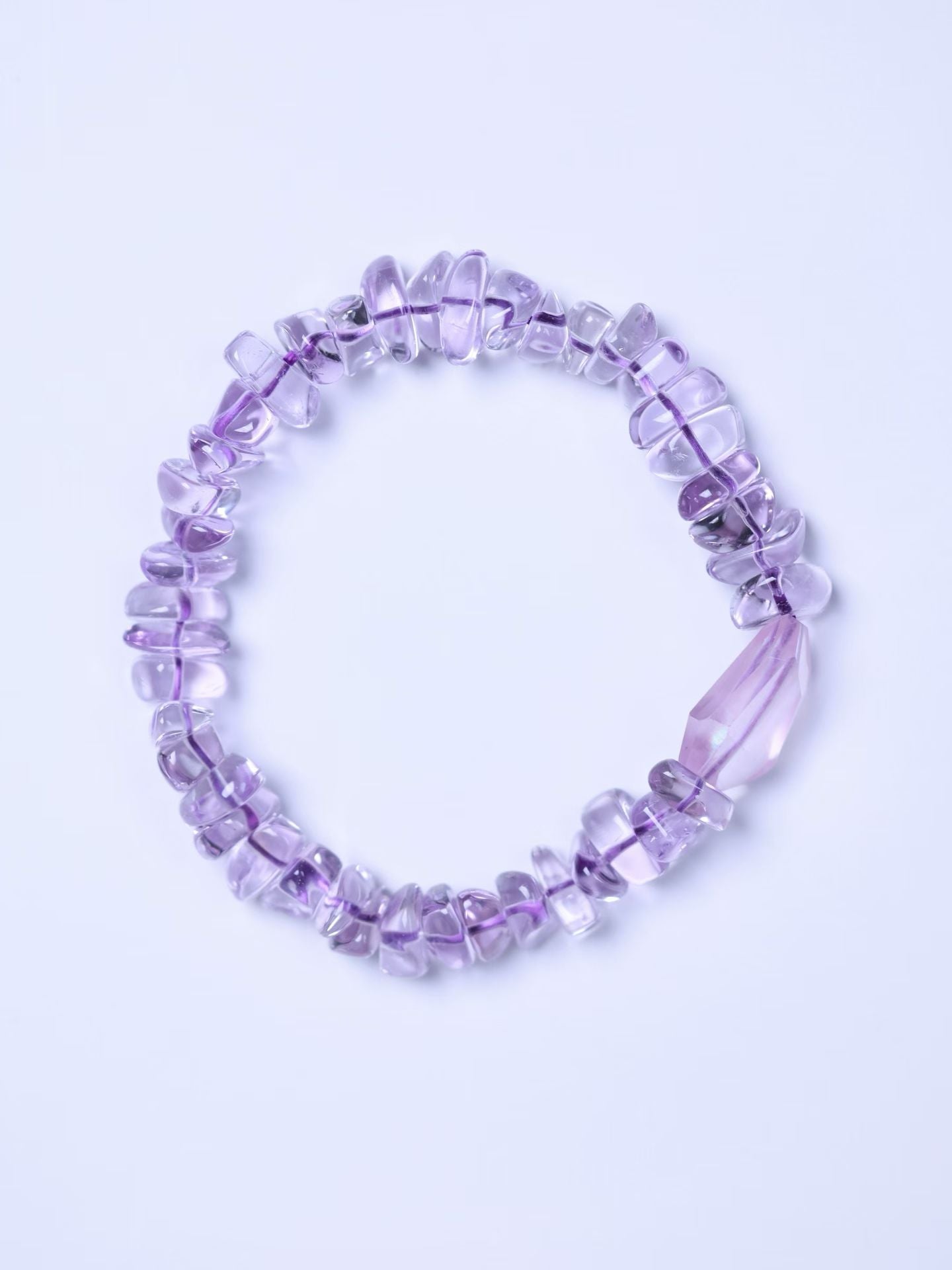 Amethyst × Morganite Bracelet—紫水晶 × 摩根石 水晶手串