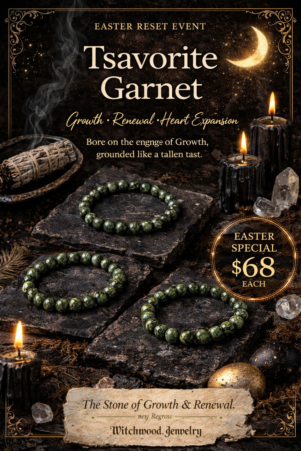 Tsavorite & Garnet Bracelet—沙弗萊 & 石榴石手串