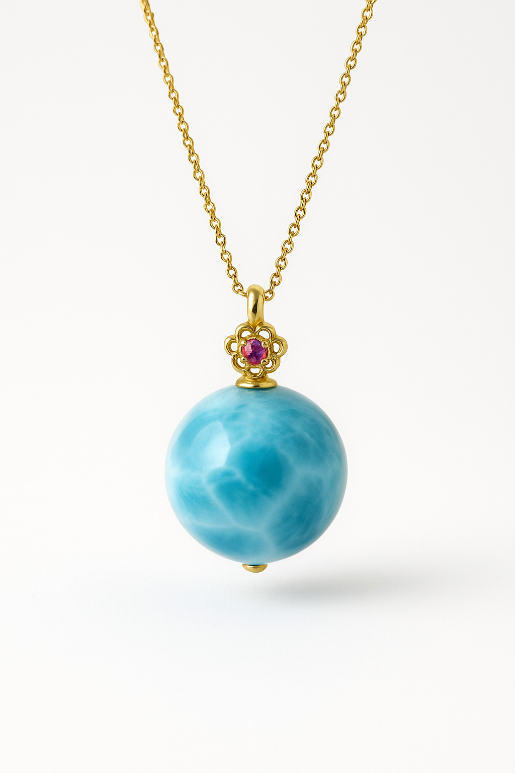 Larimar Pendant Necklace