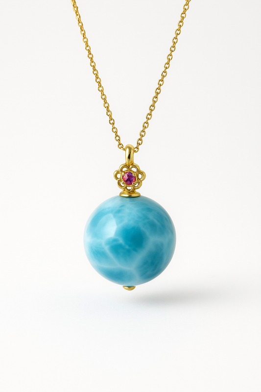 Larimar Pendant Necklace