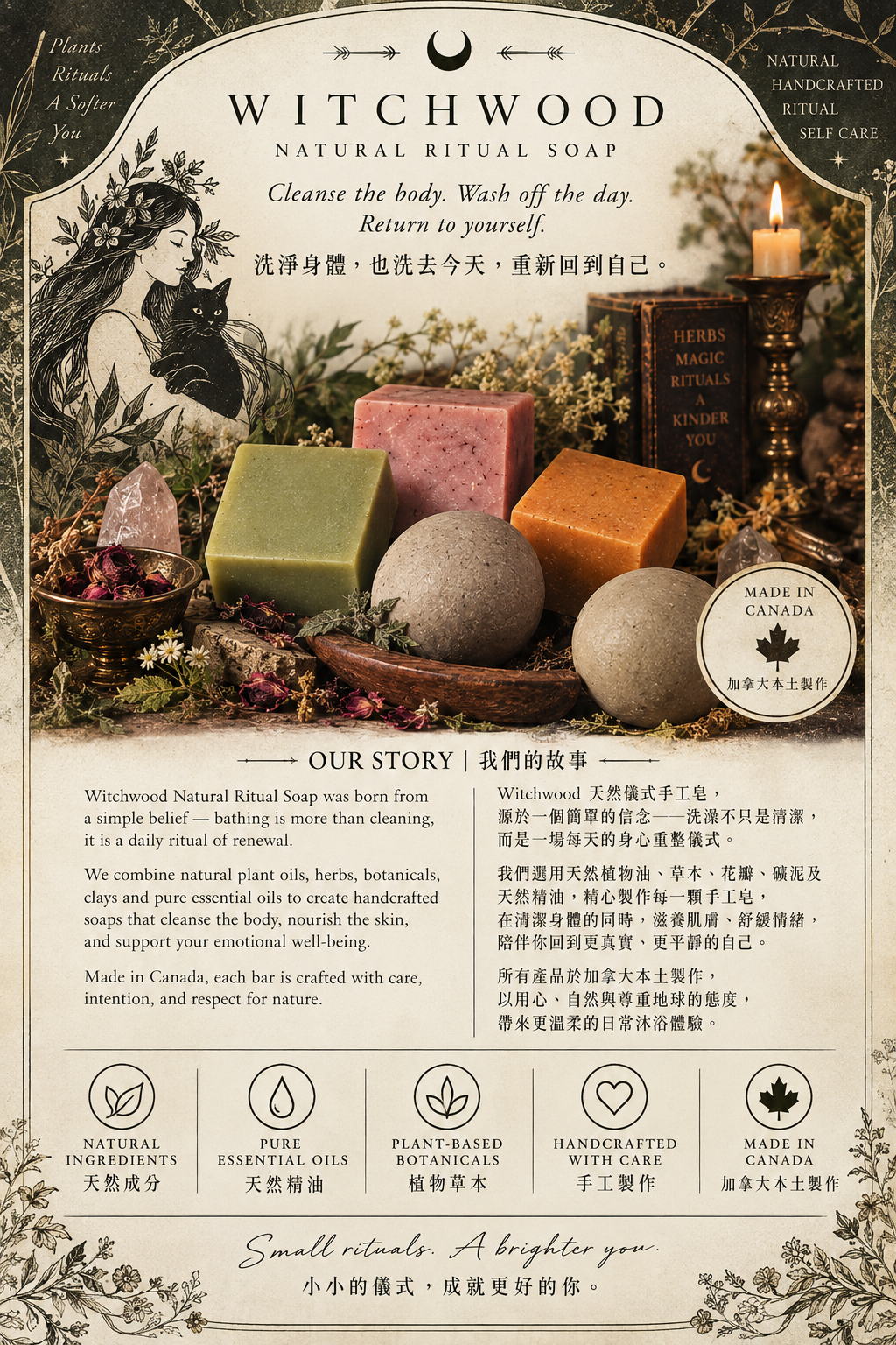 🌿【Witchwood Natural Ritual Soap Collection】-天然儀式手工皂系列