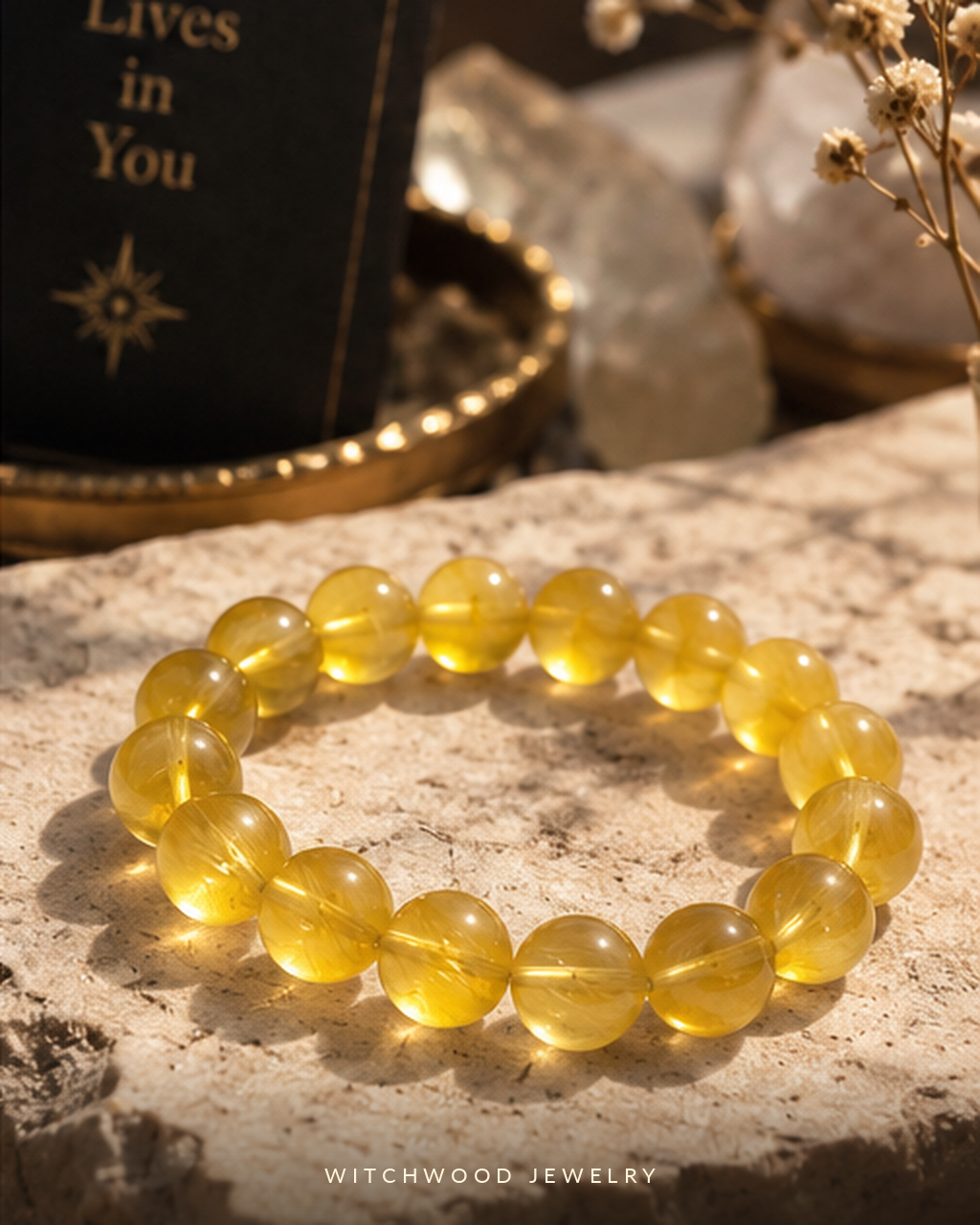 【Yellow Fluorite Bracelet】-拉絲黃螢石