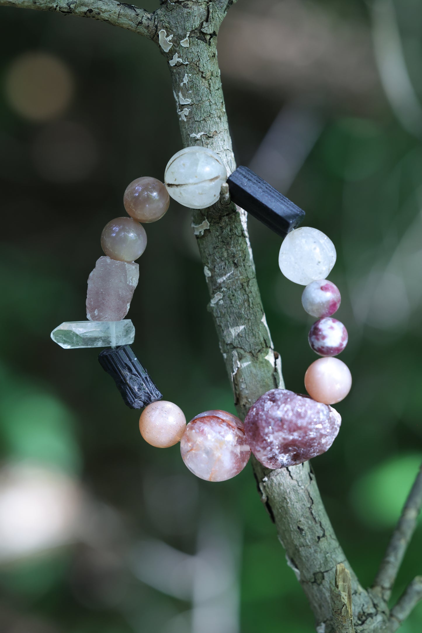 #10 🌿Witchwood Raw Stone Crystal Bracelet🌿