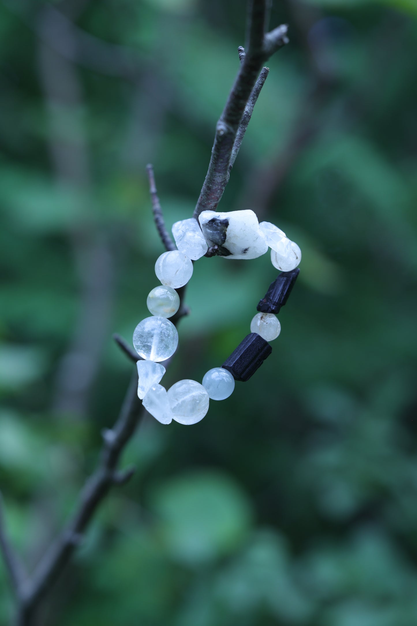 #11 🌿Witchwood Raw Stone Crystal Bracelet🌿