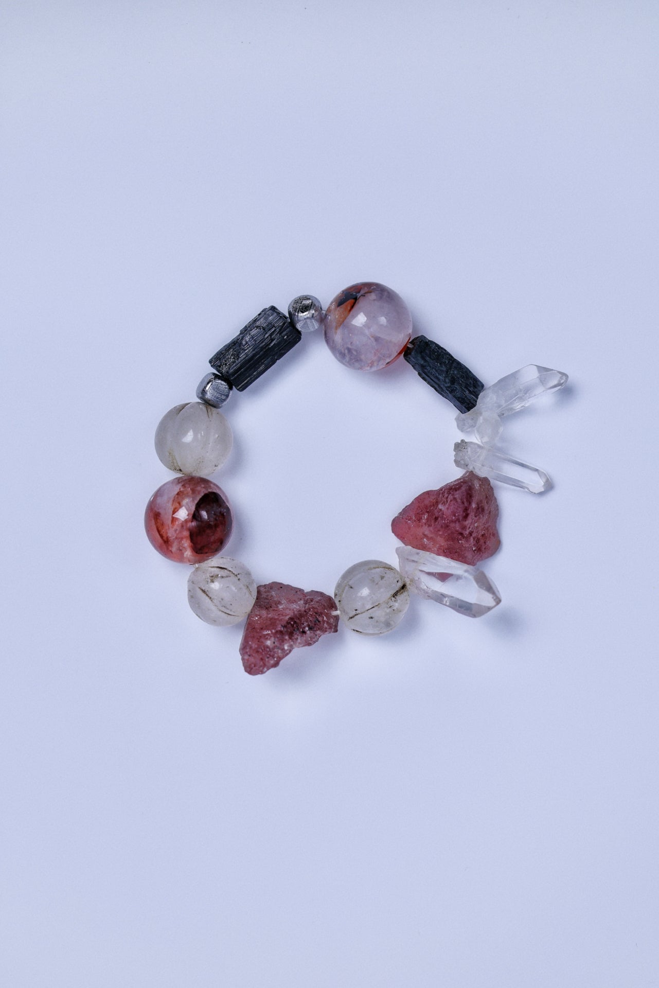 #3 Witchwood Raw Stone Crystal Bracelet🌿