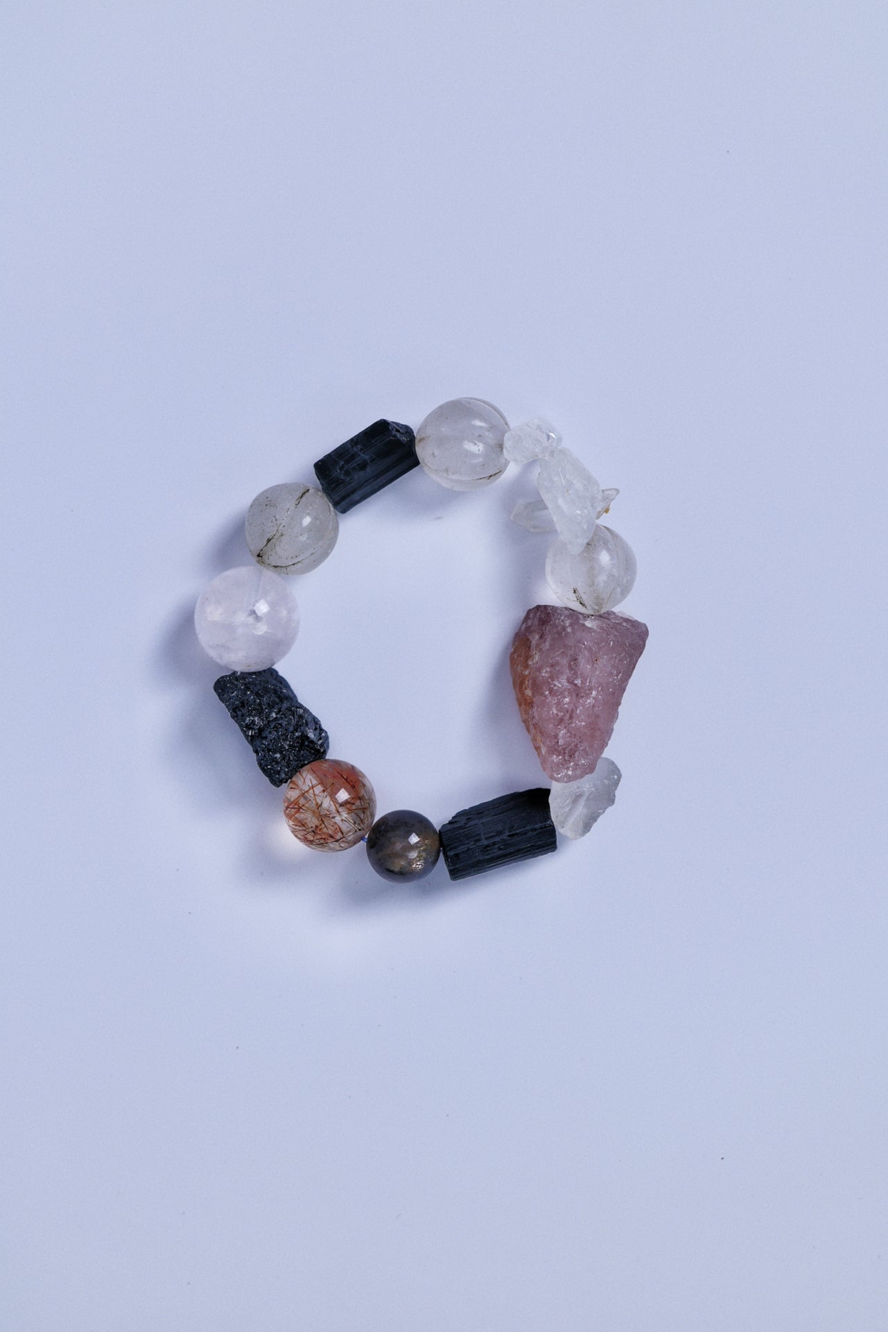 #7 🌿Witchwood Raw Stone Crystal Bracelet🌿