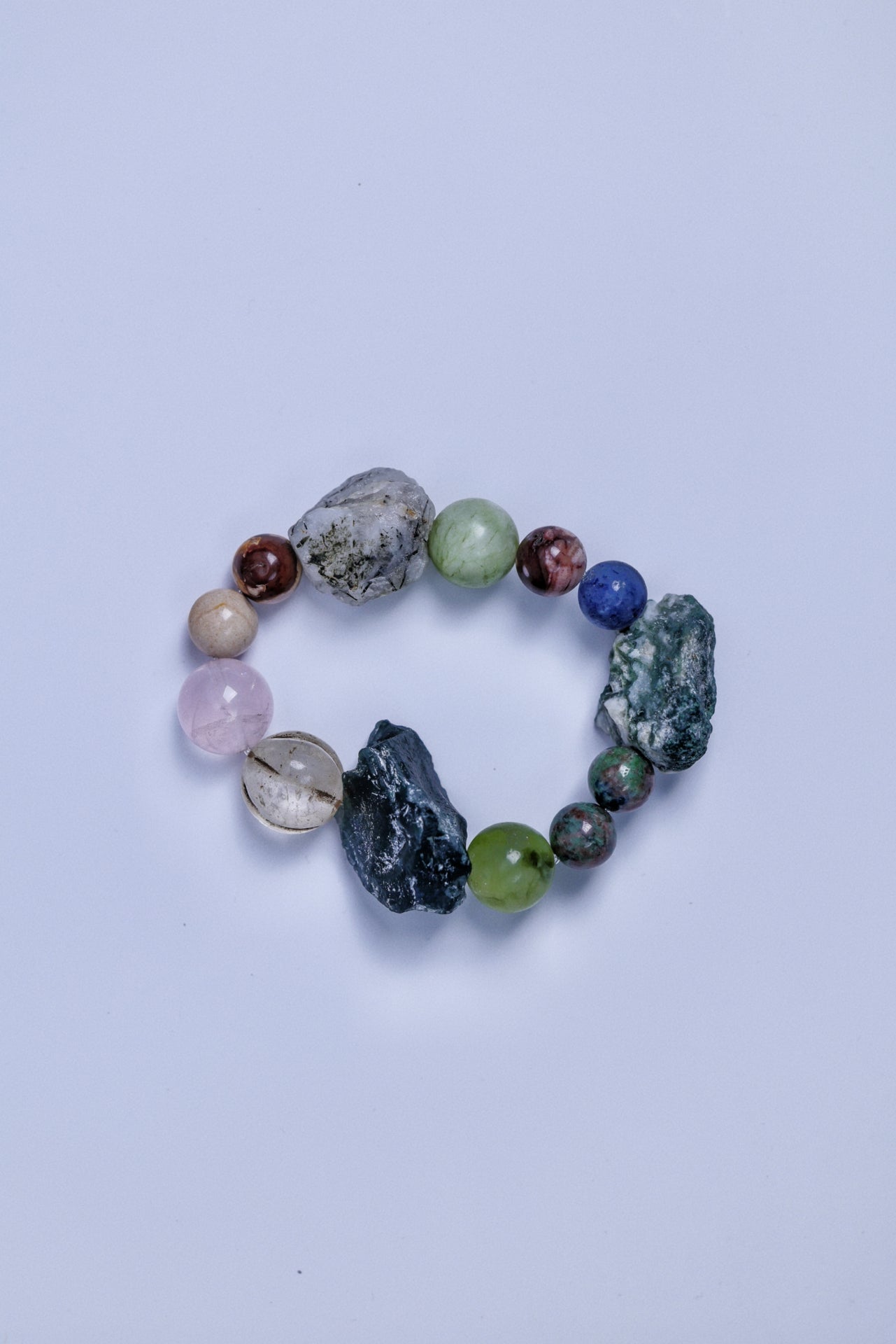 #15 🌿Witchwood Raw Stone Crystal Bracelet🌿