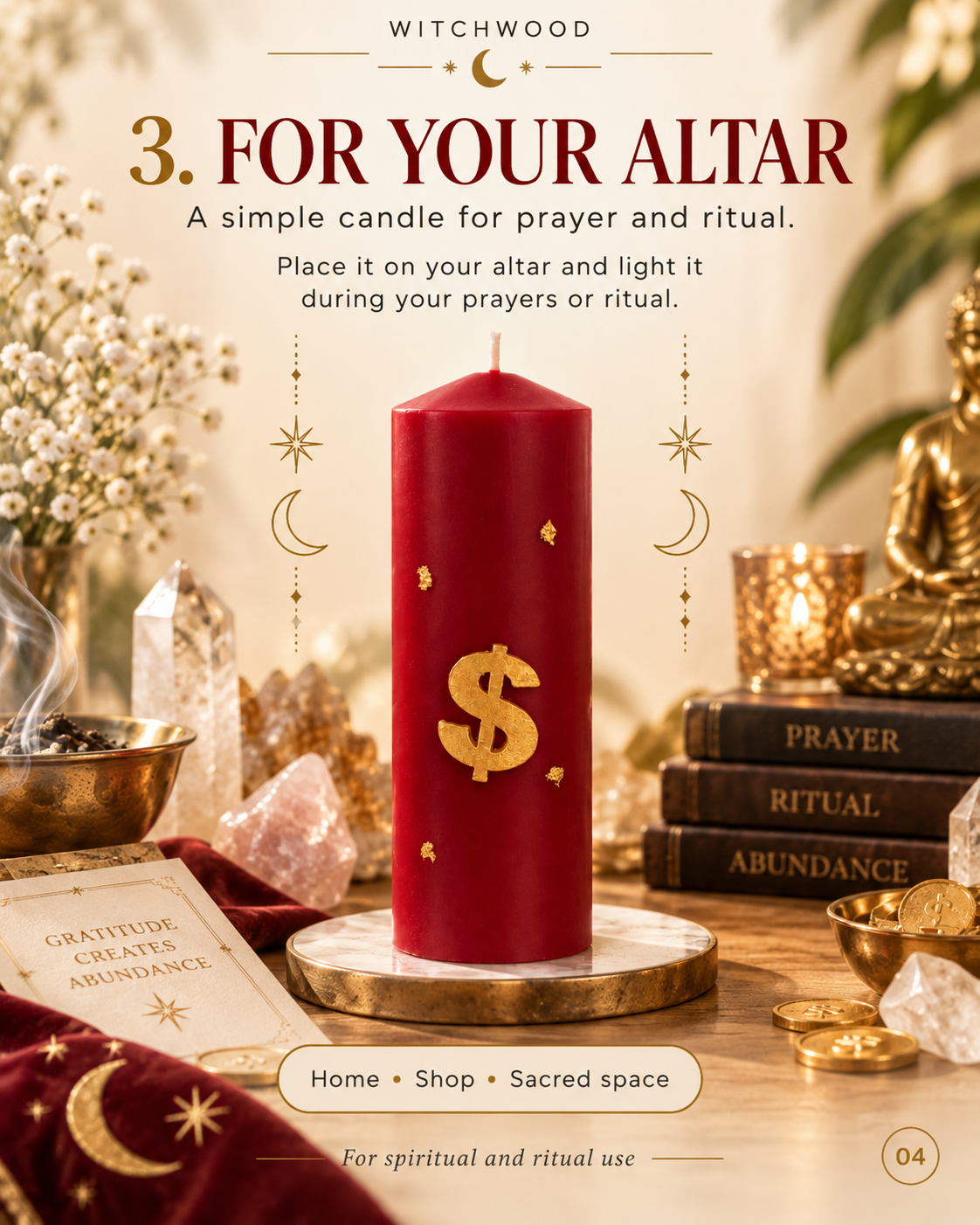 【RED FAST MONEY CANDLE 🔥】紅色速達財運蠟燭🔥